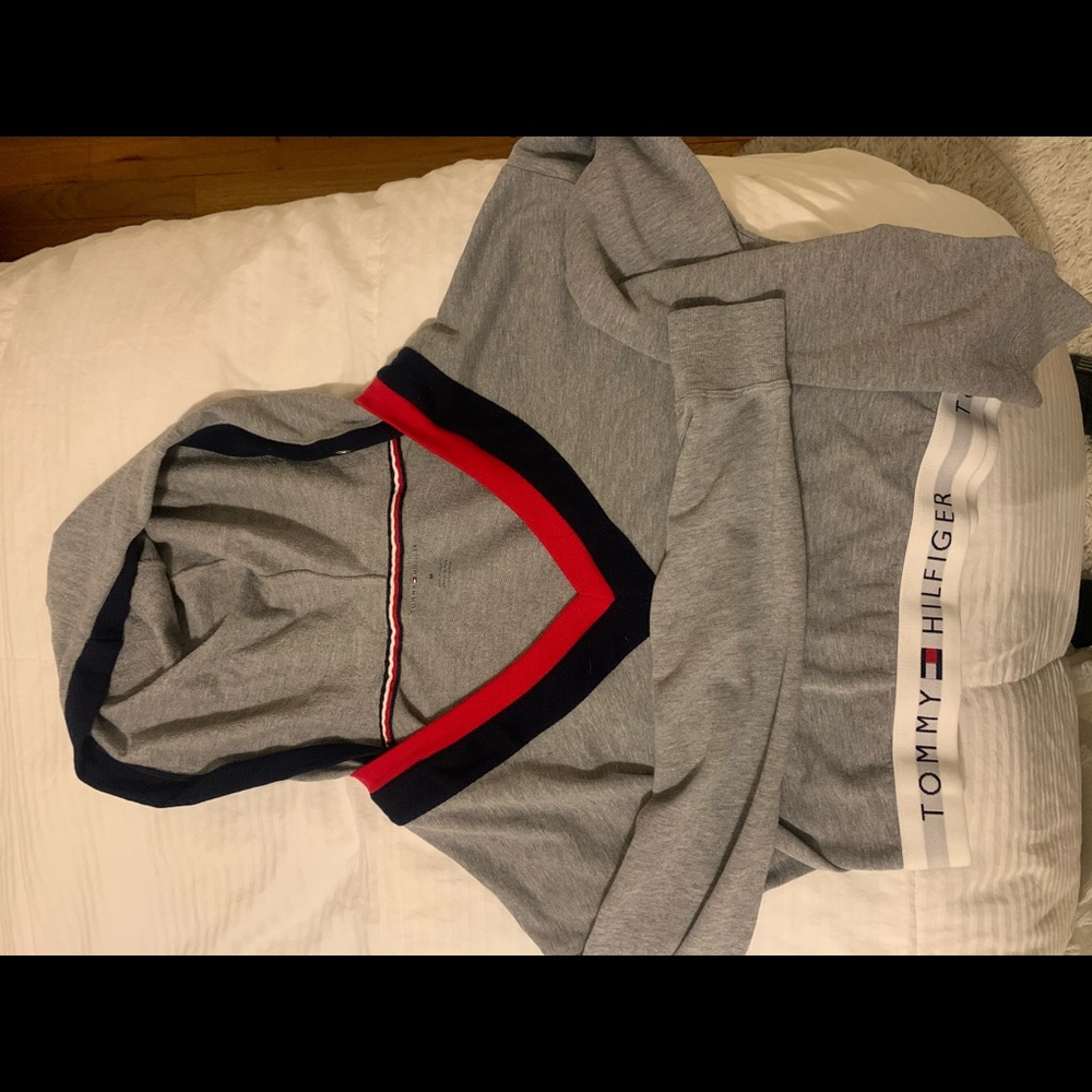 tommy cropped hoodie
